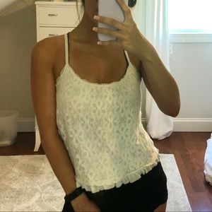 White Lace Tank Top Abercrombie